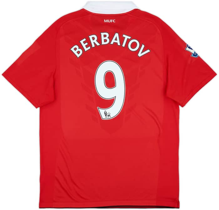 2010-11 Manchester United Home Shirt Berbatov #9 - 9/10 - (L)