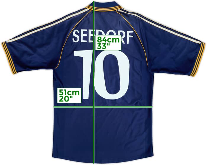 1998-99 Real Madrid Third Shirt Seedorf #10 - 6/10 - (L)