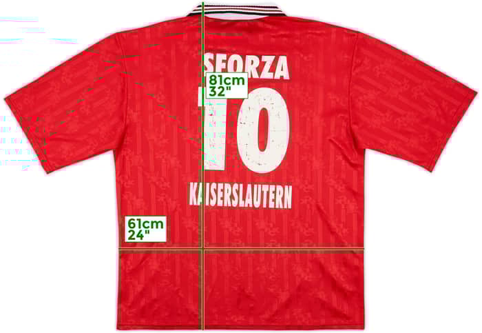 1996-98 Kaiserslautern Home Shirt Sforza #10 - 6/10 - (XL)