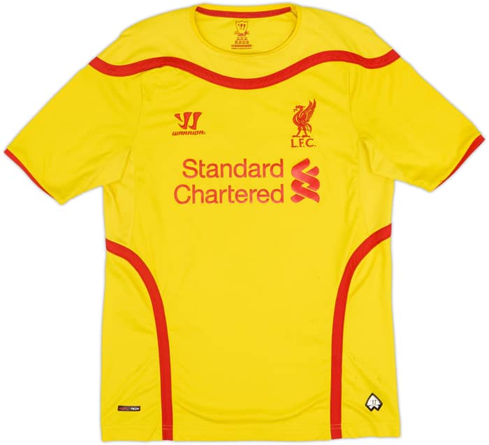 2014-15 Liverpool Away Shirt Gerrard #8 - 6/10 - (XL.Boys)