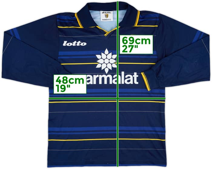 1998-99 Parma Third L/S Shirt #7 - 4/10 - (XL.Boys)