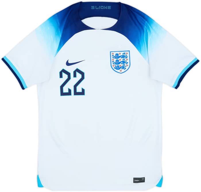 2022-23 England Home Shirt Bellingham #22 - 6/10 - (S)