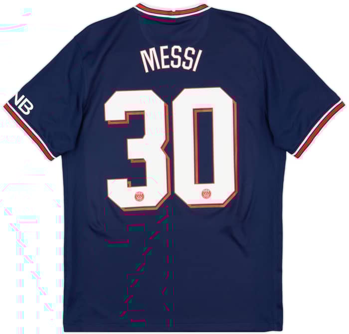 2021-22 Paris Saint-Germain Home Shirt Messi #30 - 9/10 - (M)