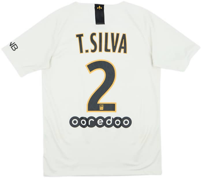 2018-19 Paris Saint-Germain Away Shirt T.Silva #2 - 9/10 - (XL.Boys)