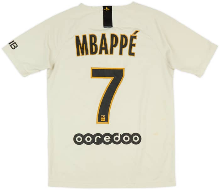 2018-19 Paris Saint-Germain Away Shirt Mbappe #7 - 6/10 - (XL.Boys)