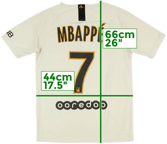 2018-19 Paris Saint-Germain Away Shirt Mbappe #7 - 6/10 - (XL.Boys)