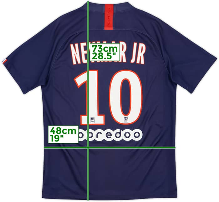 2019-20 Paris Saint-Germain Home Shirt Neymar Jr #10 - 6/10 - (M)
