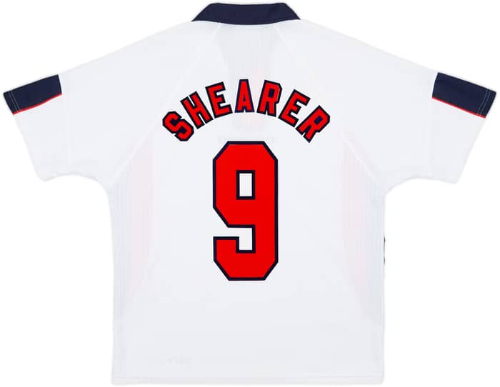 1997-99 England Home Shirt Shearer #9 - 5/10 - (M)