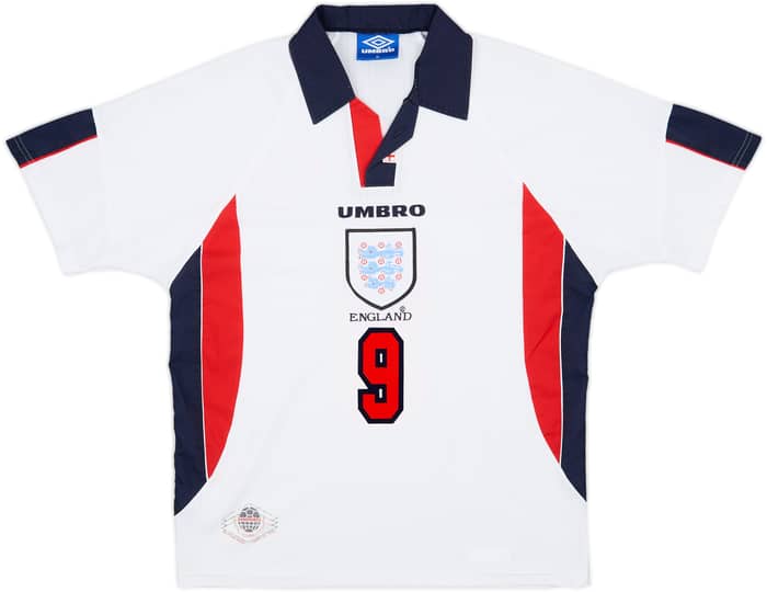 1997-99 England Home Shirt Shearer #9 - 5/10 - (M)