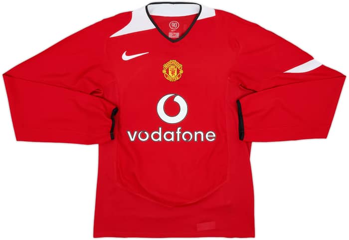 2004-06 Manchester United Home L/S Shirt Ronaldo #7 - 6/10 - (S)