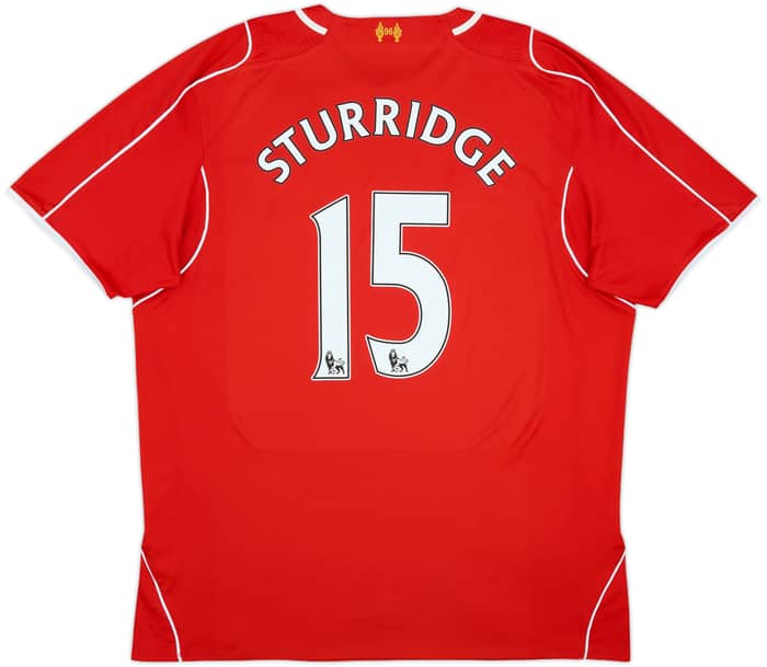 2014-15 Liverpool Home Shirt Sturridge #15 - 7/10 - (XXL)