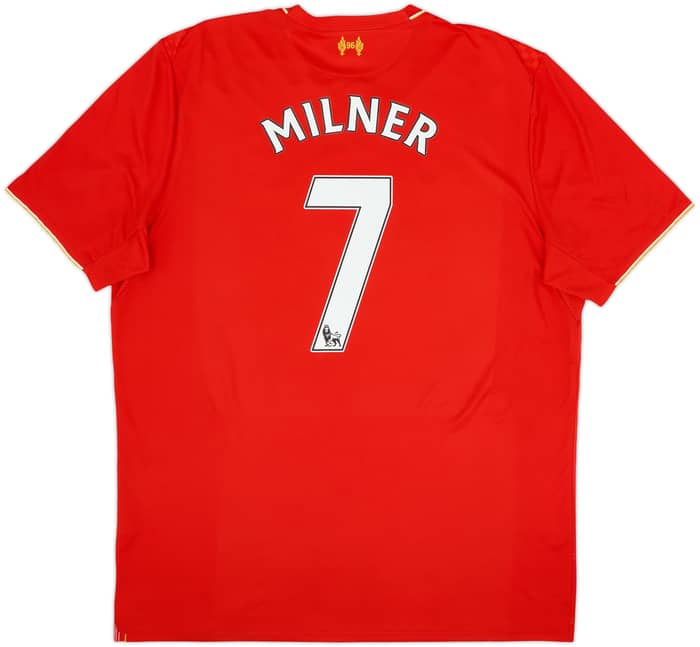 2015-16 Liverpool Home Shirt Milner #7 - 8/10 - (XXL)