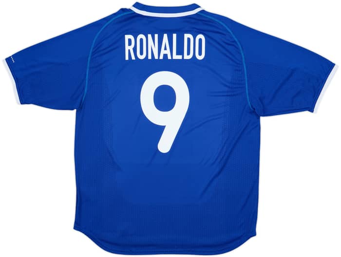 2000-02 Brazil Away Shirt Ronaldo #9 - 8/10 - (L)