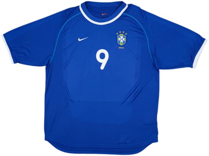 2000-02 Brazil Away Shirt Ronaldo #9 - 8/10 - (L)