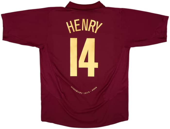 2005-06 Arsenal Home Shirt Henry #14 - 7/10 - (XL)