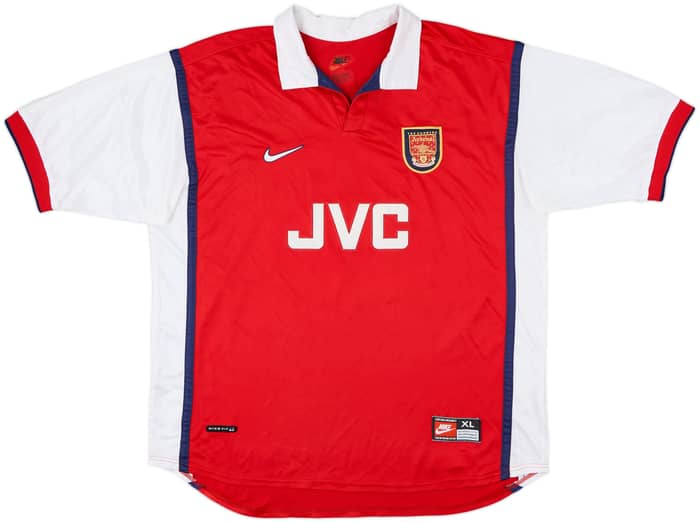 1998-99 Arsenal Home Shirt Bergkamp #10 - 8/10 - (XL)