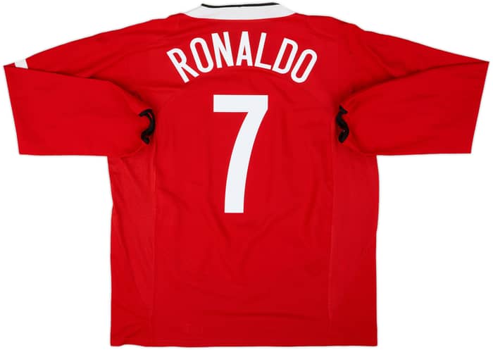2004-06 Manchester United Home L/S Shirt Ronaldo #7 - 6/10 - (XL)