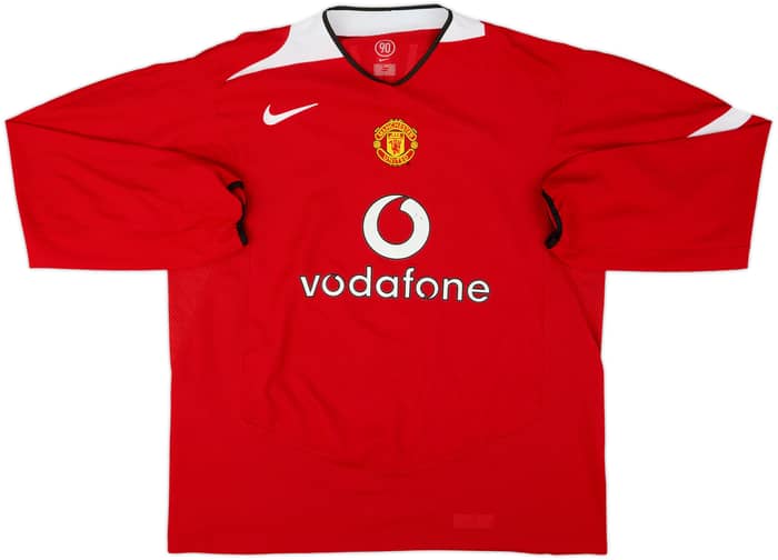 2004-06 Manchester United Home L/S Shirt Ronaldo #7 - 6/10 - (XL)