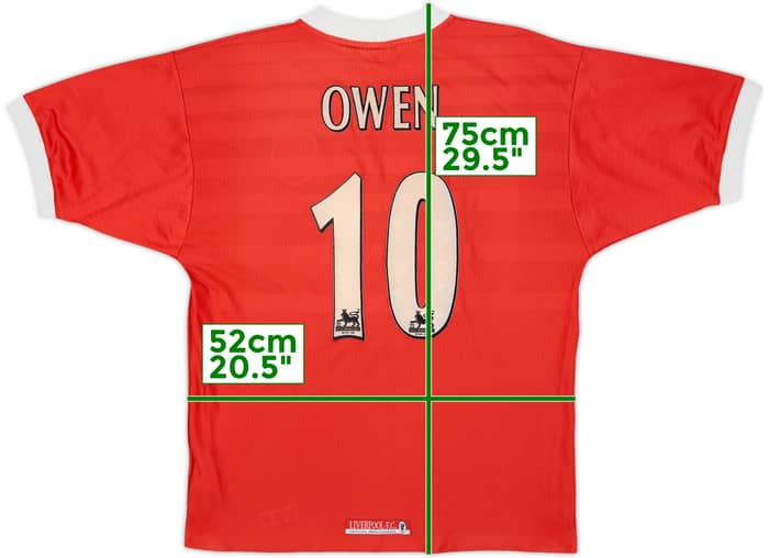 1998-00 Liverpool Home Shirt Owen #10 - 4/10 - (M)