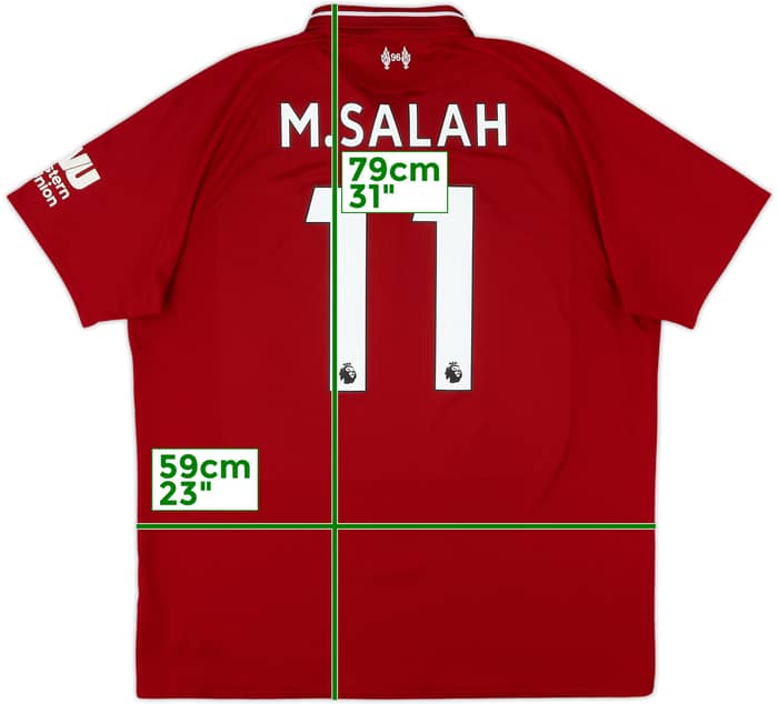 2018-19 Liverpool Home Shirt M.Salah #11 - 6/10 - (XL)