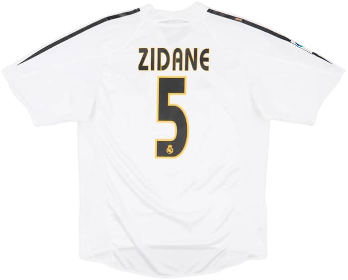 2004-05 Real Madrid Home Shirt Zidane #5 - 6/10 - (M)