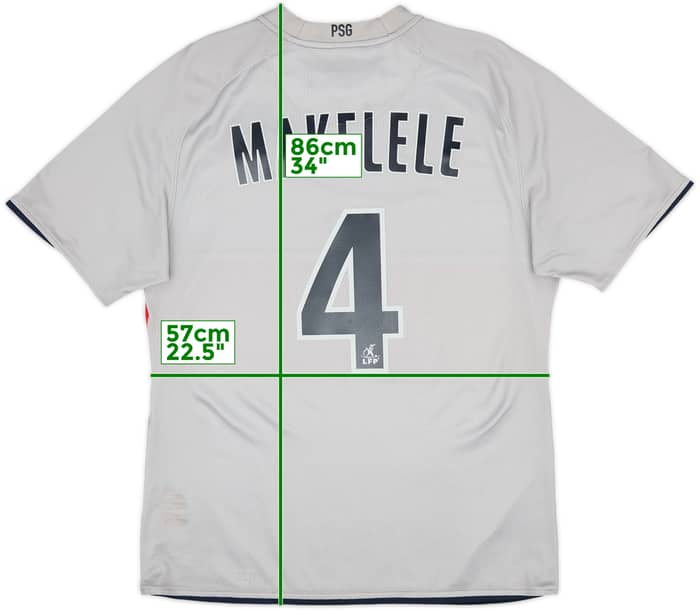 2008-09 Paris Saint-Germain Player Issue Away Shirt Makelele #4 - 9/10 - (L)