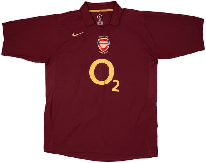 2005-06 Arsenal Home Shirt Bergkamp #10 - 9/10 - (XL)