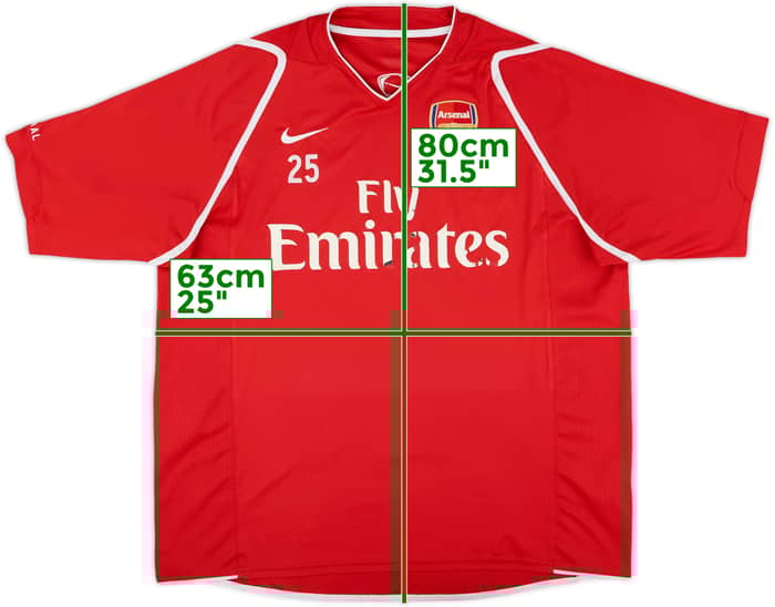 2006-07 Arsenal Player Issue Nike Training Shirt #25 (Adebayor) - 5/10 - (XL)