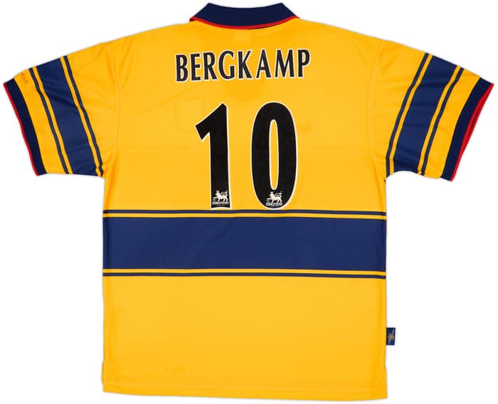 1997-99 Arsenal Away Shirt Bergkamp #10 - 8/10 - (XL)