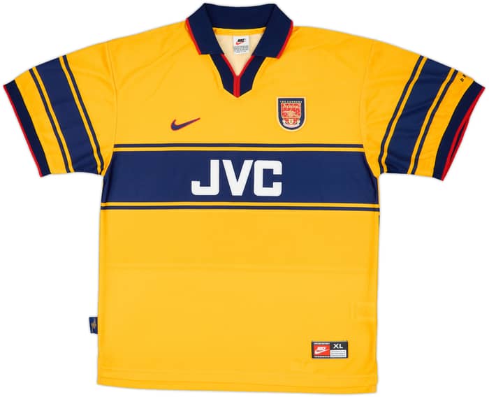 1997-99 Arsenal Away Shirt Bergkamp #10 - 8/10 - (XL)