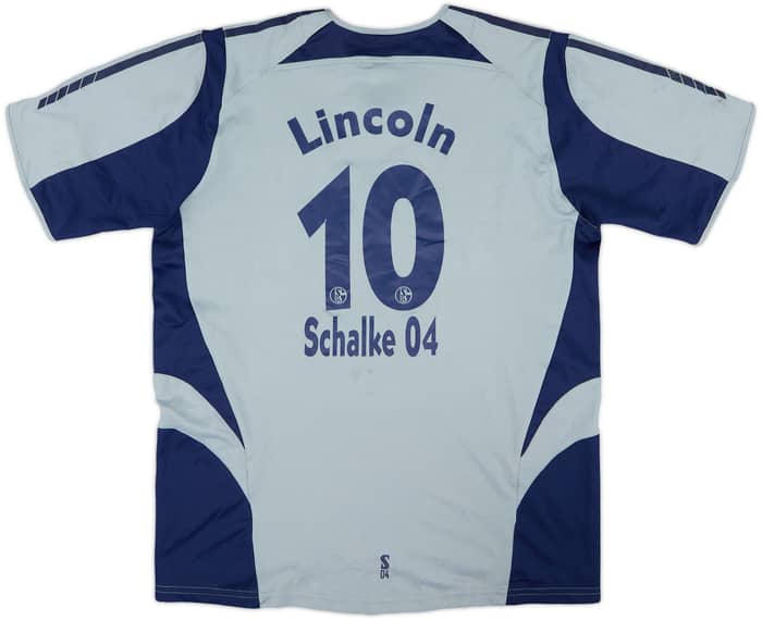 2005-07 Schalke Signed Away Shirt Lincoln #10 - 7/10 - (XL.Boys)