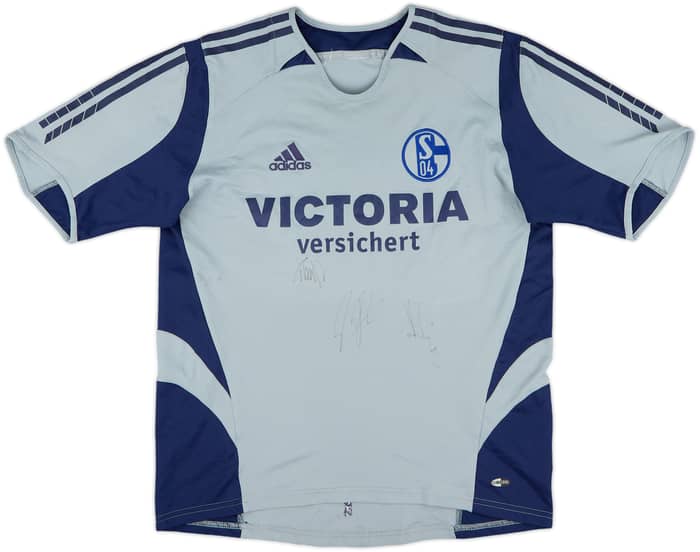 2005-07 Schalke Signed Away Shirt Lincoln #10 - 7/10 - (XL.Boys)