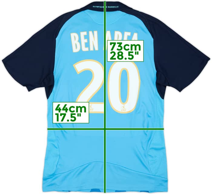 2008-09 Olympique Marseille Away Shirt Ben Arfa #20 - 6/10 - (S)