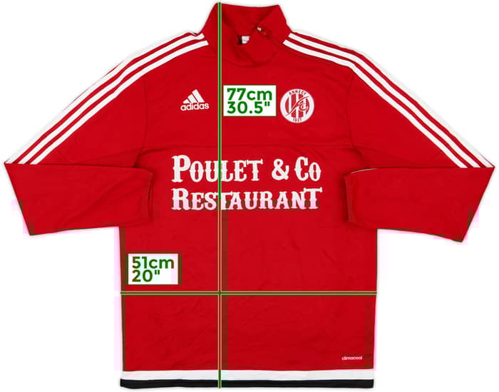 2015-16 Annecy adidas 1/4 Zip Drill Top - 6/10 - (M)