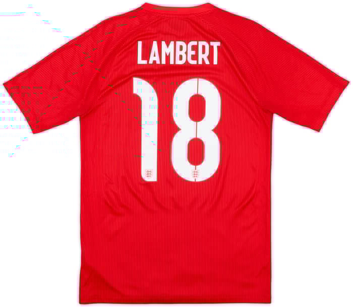 2014-15 England Away Shirt Lambert #18 - 9/10 - (S)