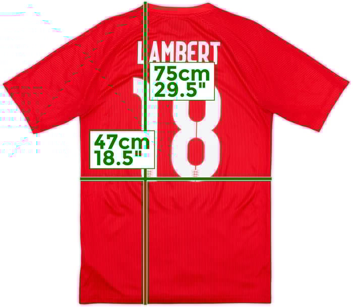 2014-15 England Away Shirt Lambert #18 - 9/10 - (S)