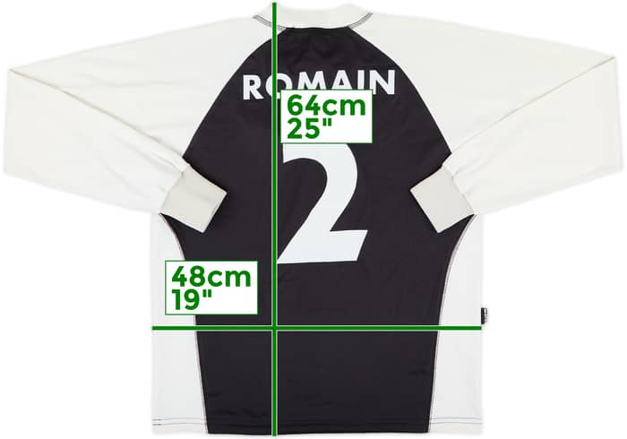 2006-07 Royal Charleroi Home L/S Shirt Romain #2 - 4/10 - (S)