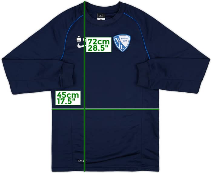 2014-15 Bochum Nike 1/4 Zip Training Top - 8/10 - (S)