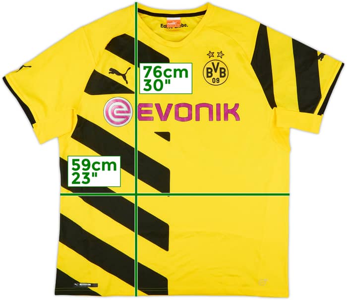 2014-15 Borussia Dortmund Home Shirt - 8/10 - (XL)