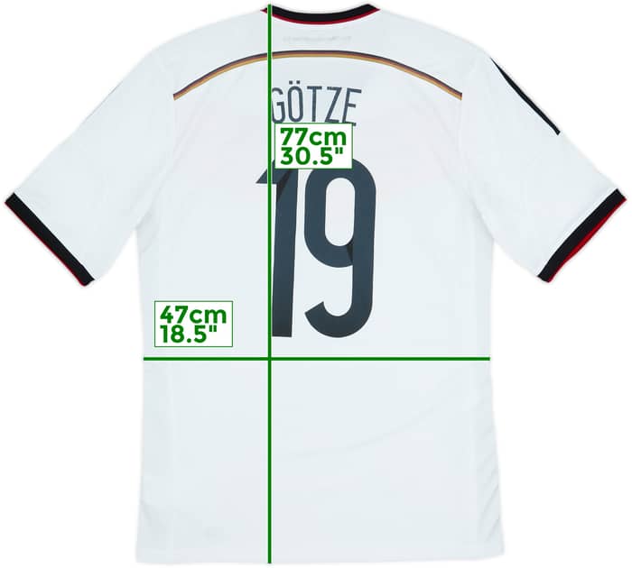 Camiseta de local de Alemania 2014-15 Gotze #19 - 6/10 - (L)