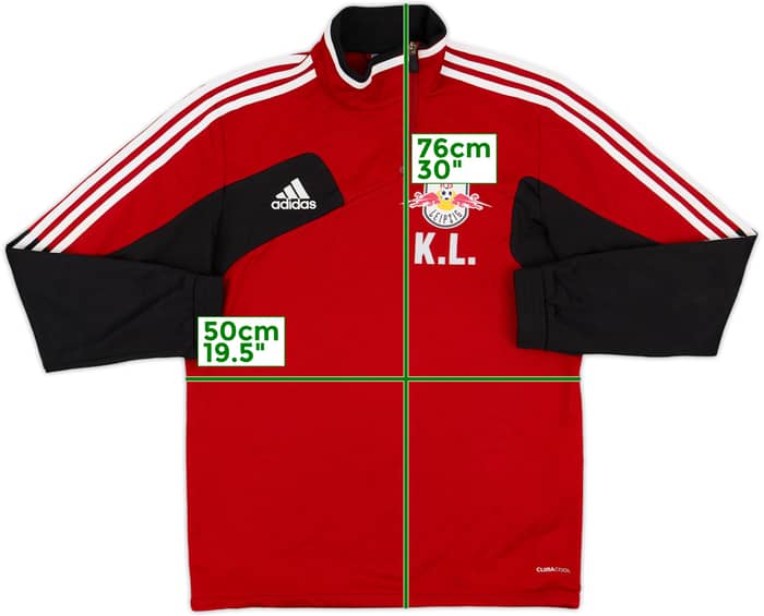 2012-13 RB Leipzig adidas Staff Issue 1/4 Zip Top K.L - 8/10 - (M/L)