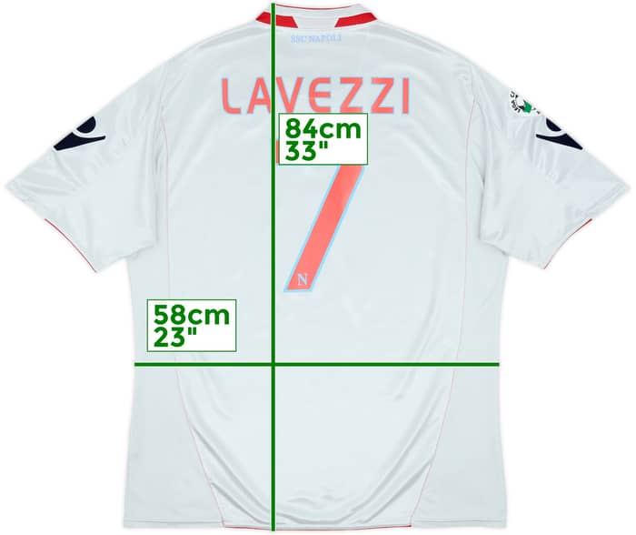 2009-10 Napoli Away Shirt Lavezzi #7 - 9/10 - (XXL)
