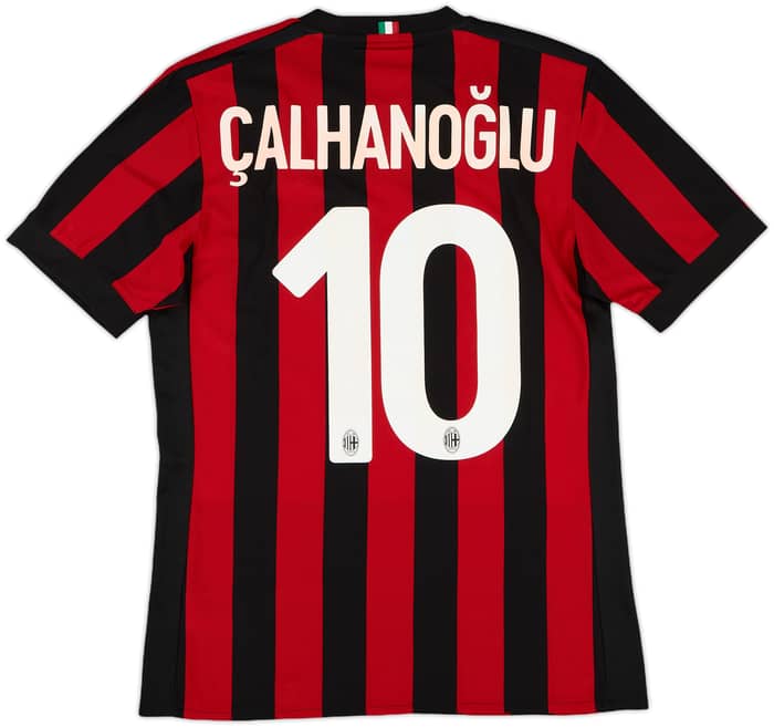 2017-18 AC Milan Home Shirt Calhanoglu #10 - 7/10 - (S)