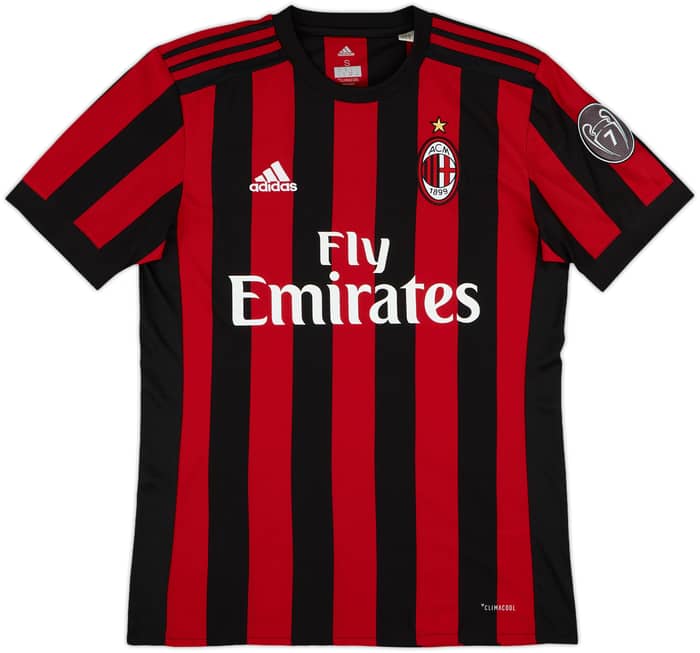 2017-18 AC Milan Home Shirt Calhanoglu #10 - 7/10 - (S)
