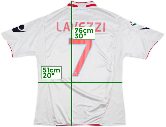2009-10 Napoli Away Shirt Lavezzi #7 - 8/10 - (L)