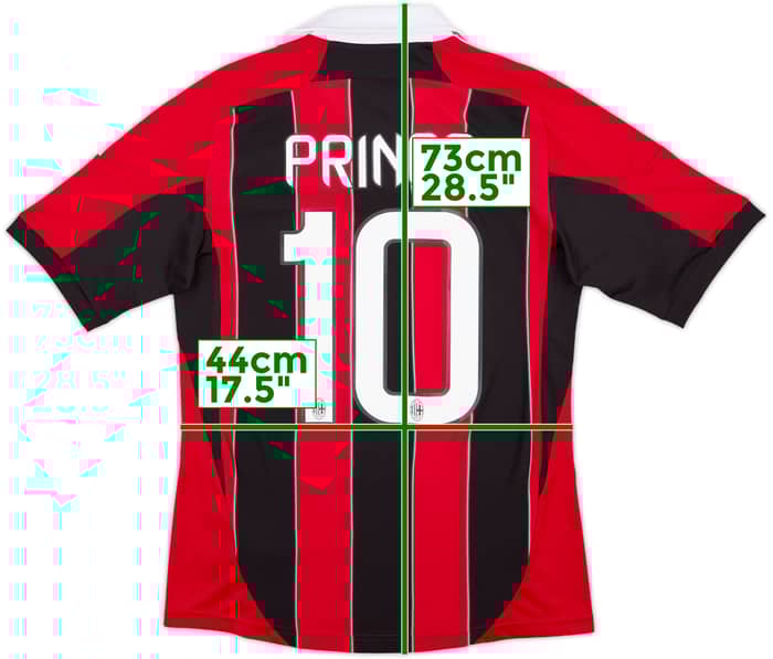 2012-13 AC Milan Home Shirt Prince #10 - 9/10 - (S)