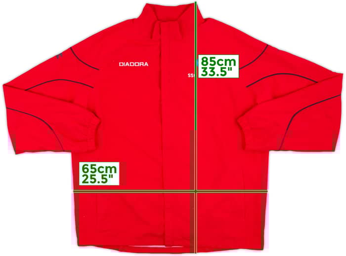 2007-08 Napoli Diadora Track Jacket - 9/10 - (XL)