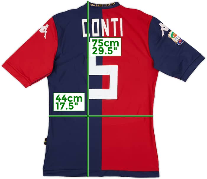 2012-13 Cagliari Home Shirt Conti #5 - 5/10 - (L)