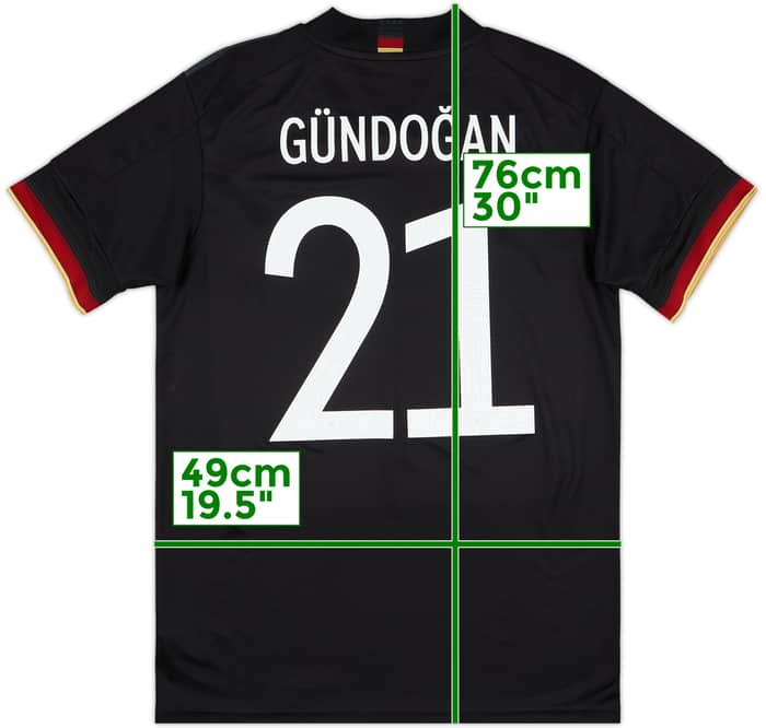 2020-21 Germany Away Shirt Gundogan #21 - 10/10 - (M)