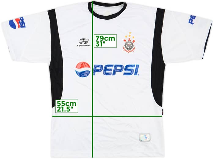 2002-03 Corinthians Home Shirt #7 - 5/10 - (L)